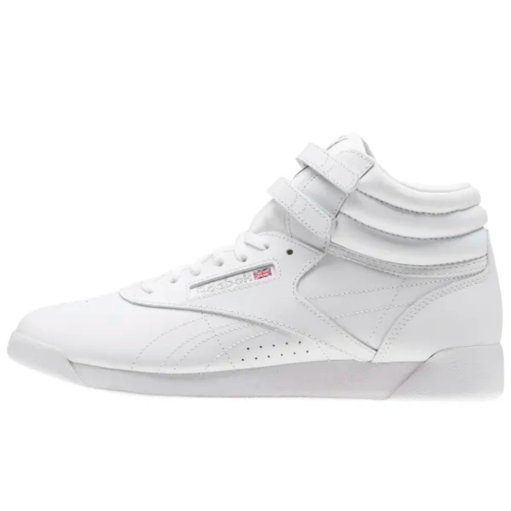 Reebok high freestyle sneakers classic white